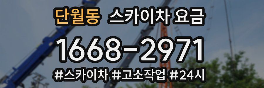 단월동 스카이차 요금