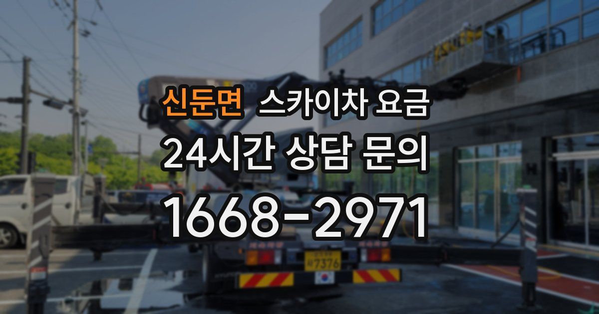 신둔면 스카이차 요금