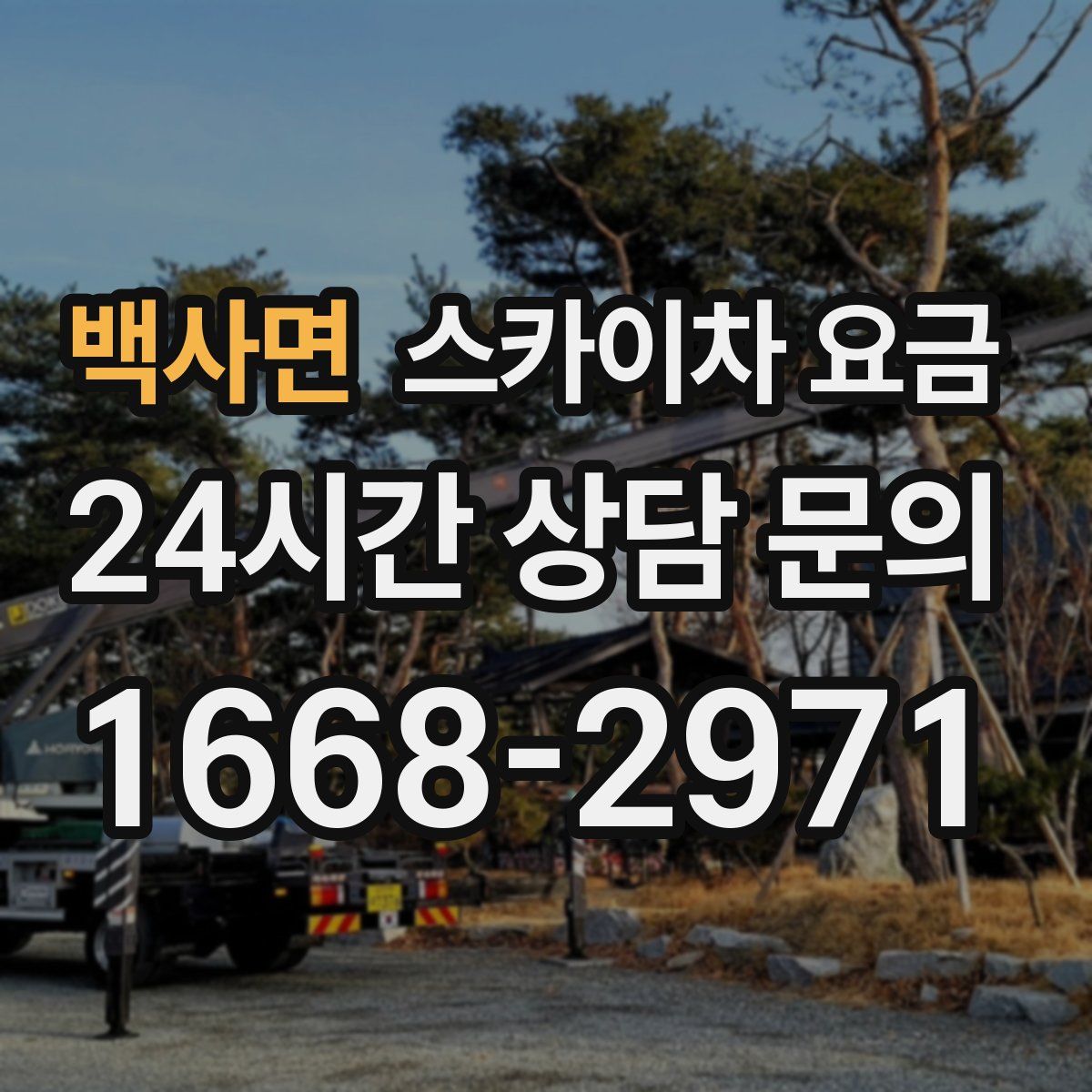 백사면 스카이차 요금