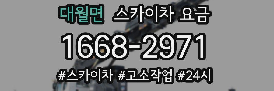 대월면 스카이차 요금