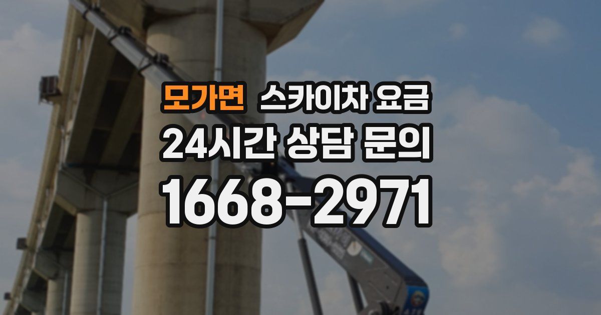 모가면 스카이차 요금