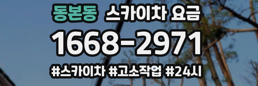 동본동 스카이차 요금
