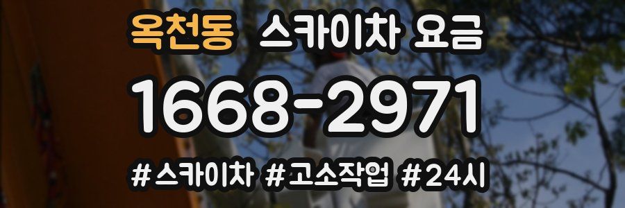 옥천동 스카이차 요금