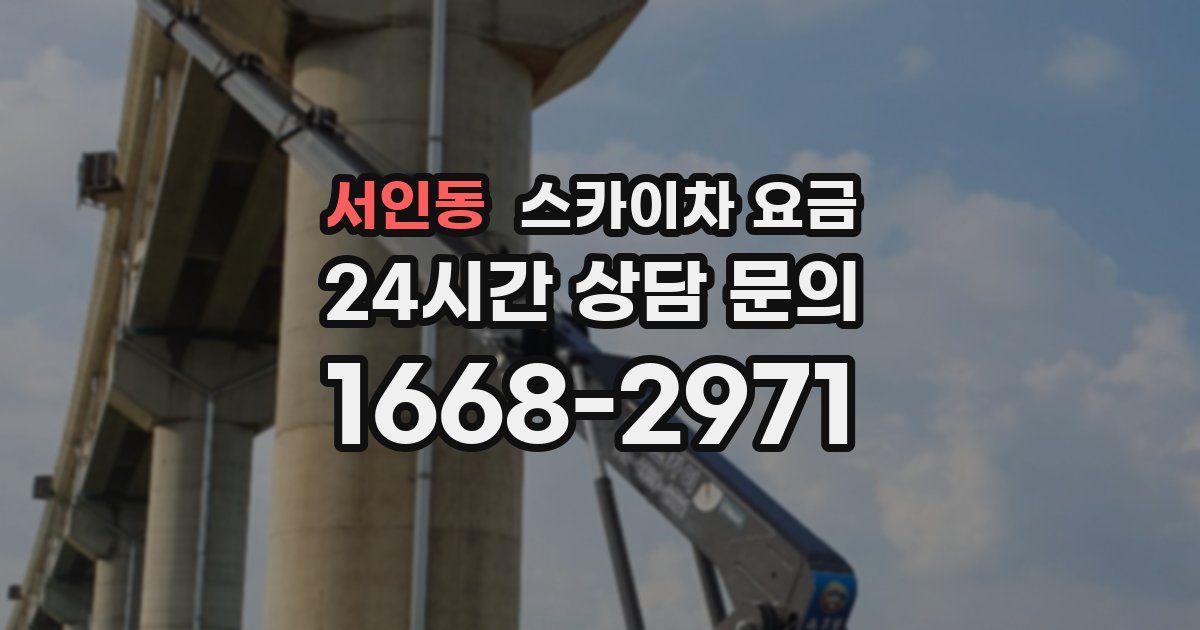 서인동 스카이차 요금