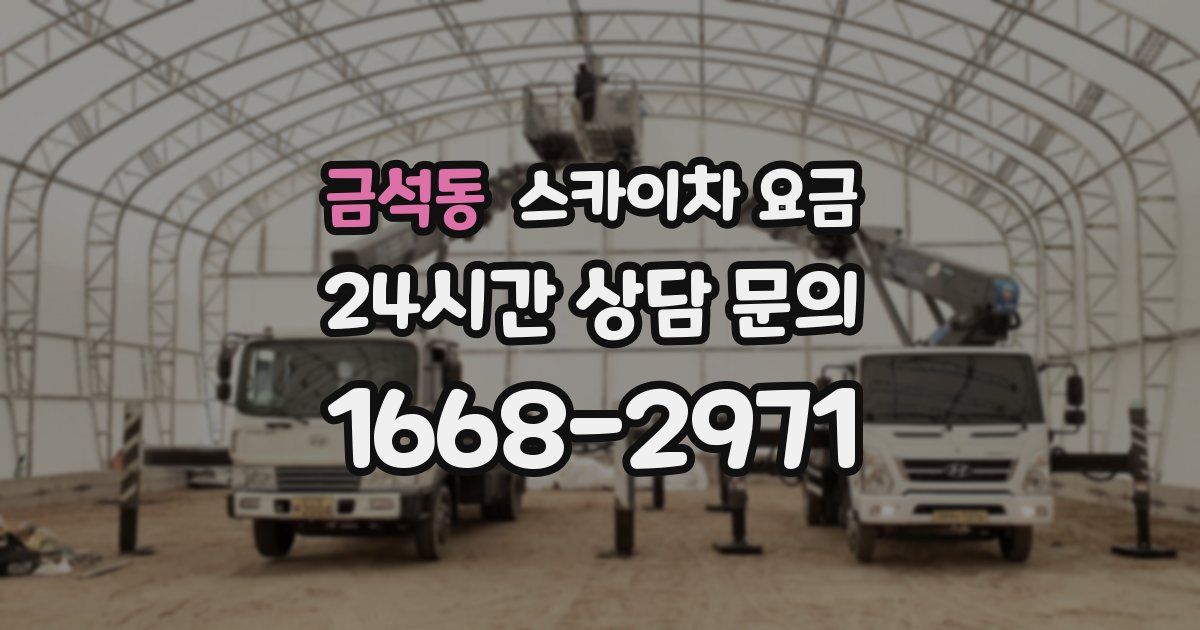 금석동 스카이차 요금