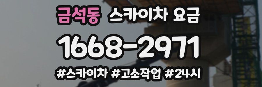 금석동 스카이차 요금