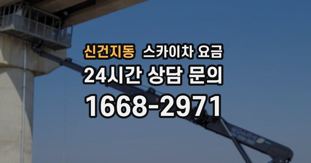 신건지동 스카이차 요금