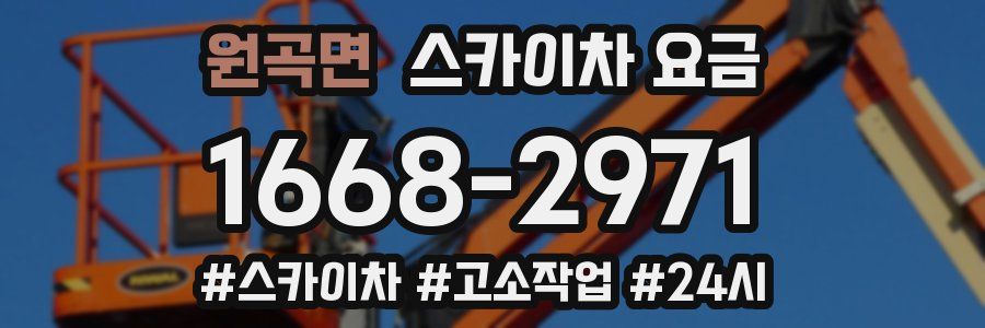 원곡면 스카이차 요금