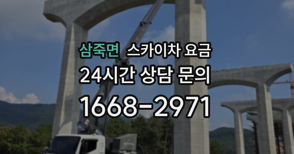 삼죽면 스카이차 요금