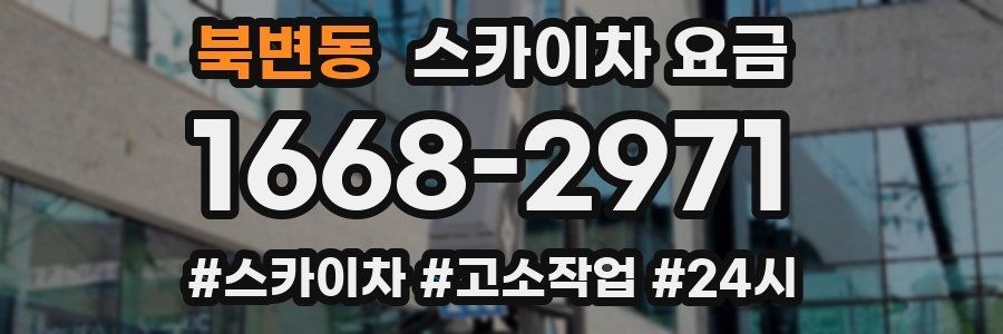 북변동 스카이차 요금