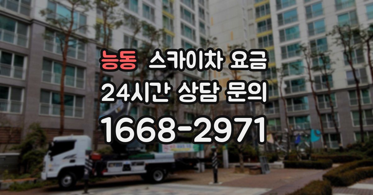 능동 스카이차 요금