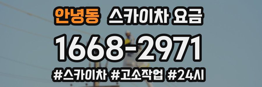 안녕동 스카이차 요금