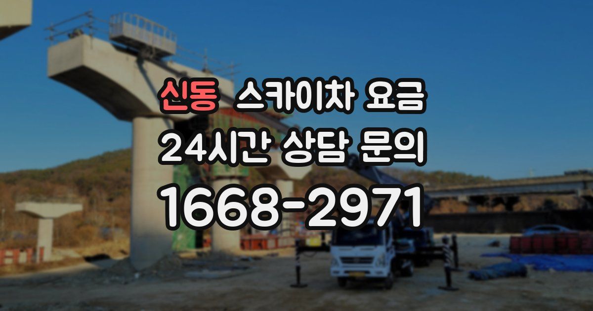 신동 스카이차 요금