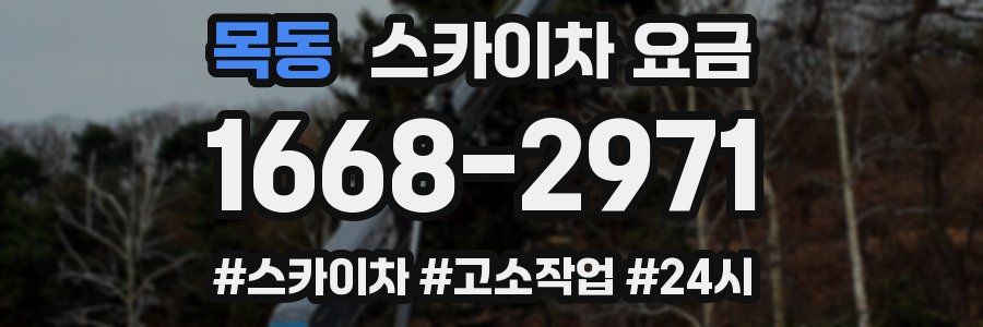 목동 스카이차 요금