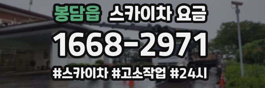 봉담읍 스카이차 요금