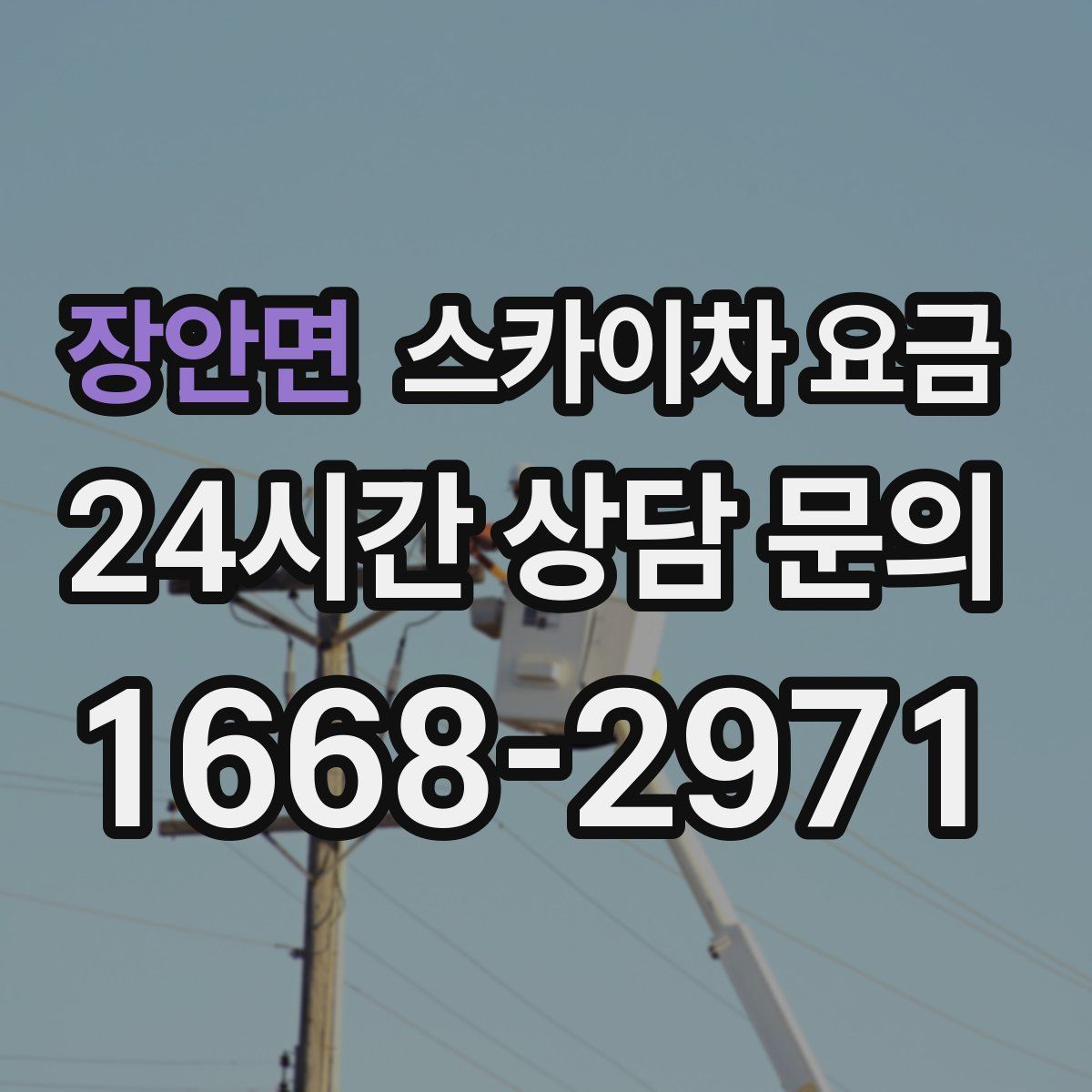 장안면 스카이차 요금