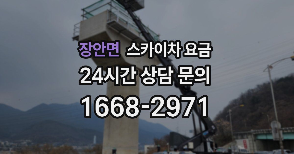 장안면 스카이차 요금