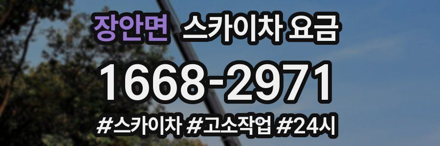장안면 스카이차 요금