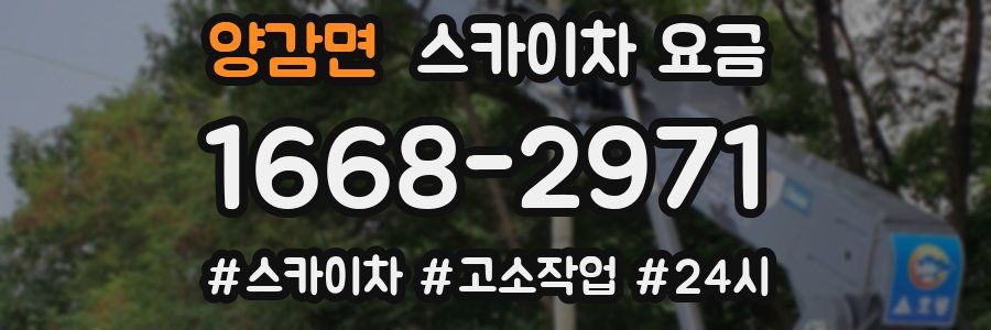양감면 스카이차 요금