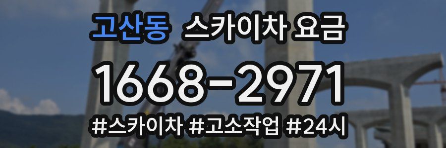 고산동 스카이차 요금