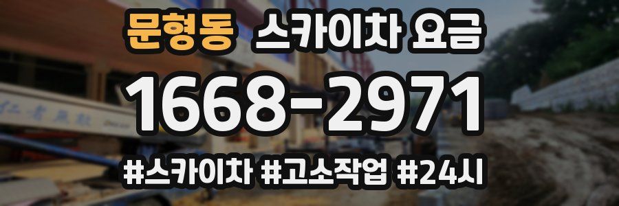 문형동 스카이차 요금