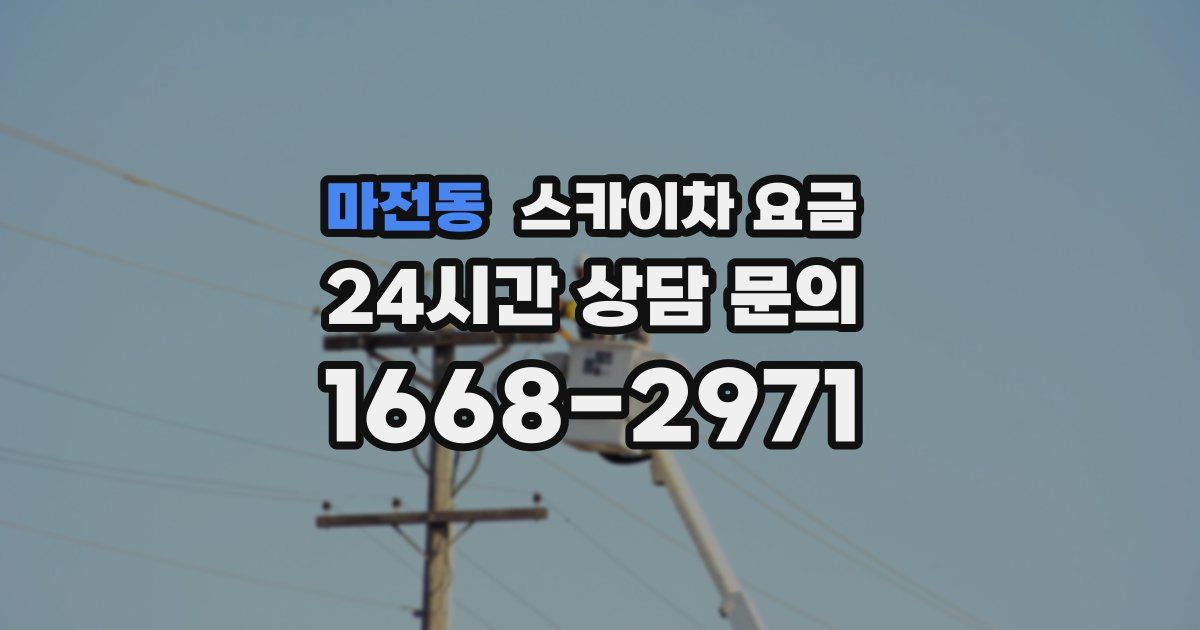 마전동 스카이차 요금