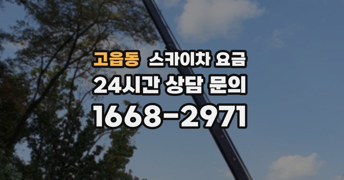 고읍동 스카이차 요금