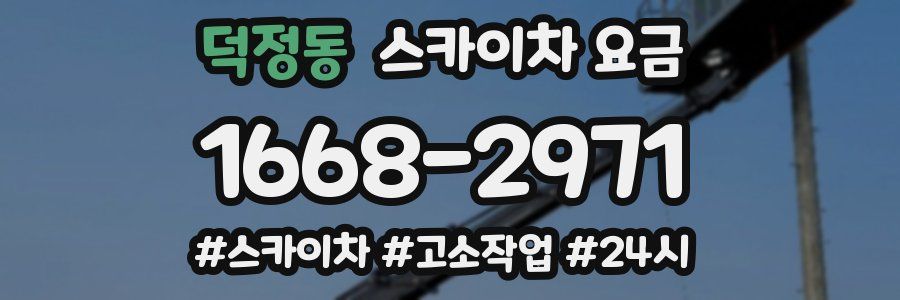 덕정동 스카이차 요금