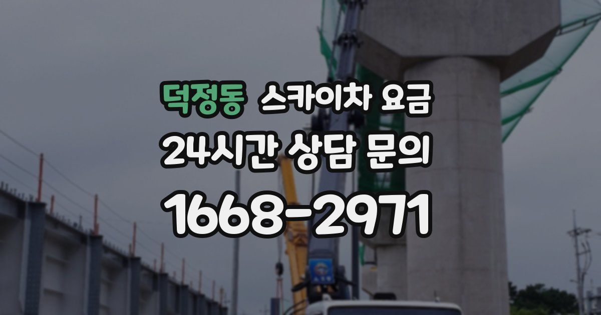덕정동 스카이차 요금