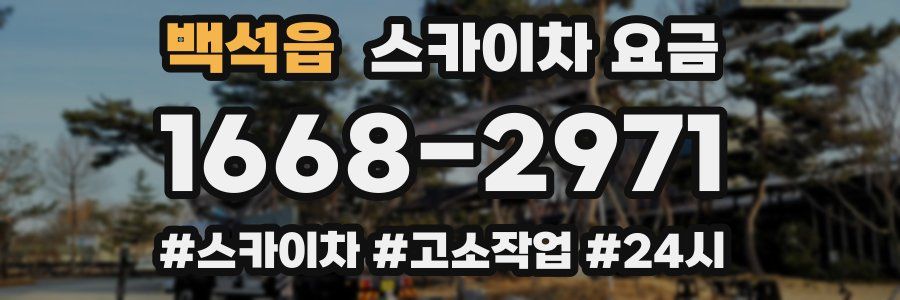 백석읍 스카이차 요금
