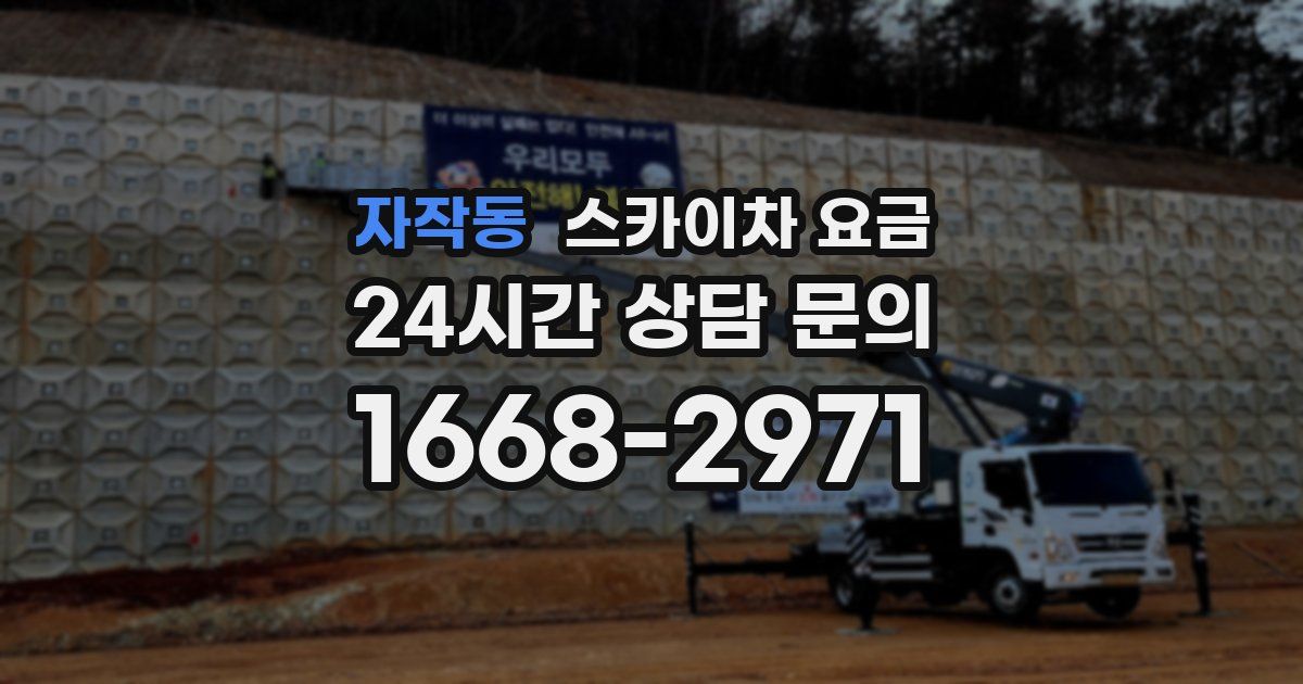 자작동 스카이차 요금