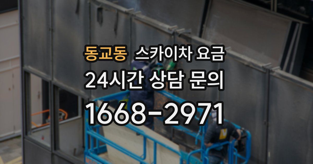 동교동 스카이차 요금