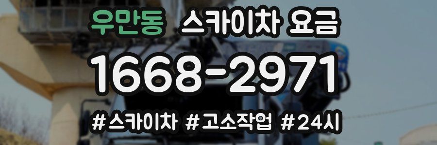 우만동 스카이차 요금