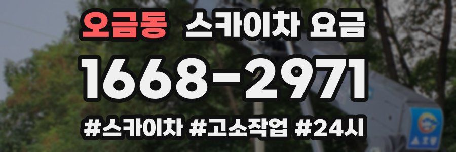 오금동 스카이차 요금