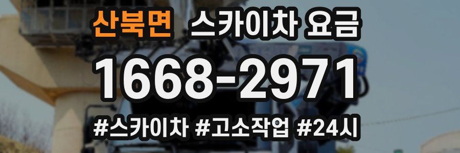 산북면 스카이차 요금