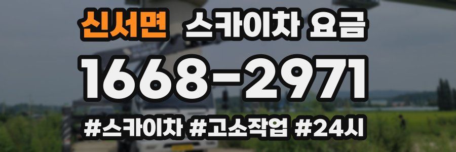 신서면 스카이차 요금