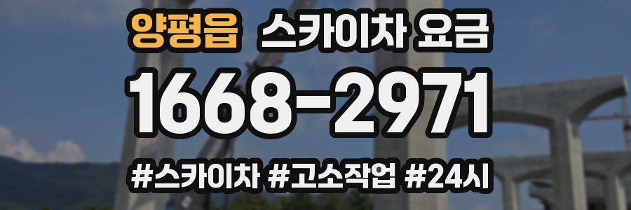 양평읍 스카이차 요금