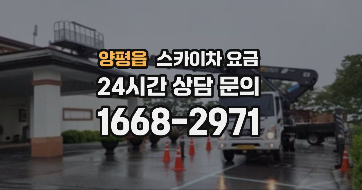양평읍 스카이차 요금