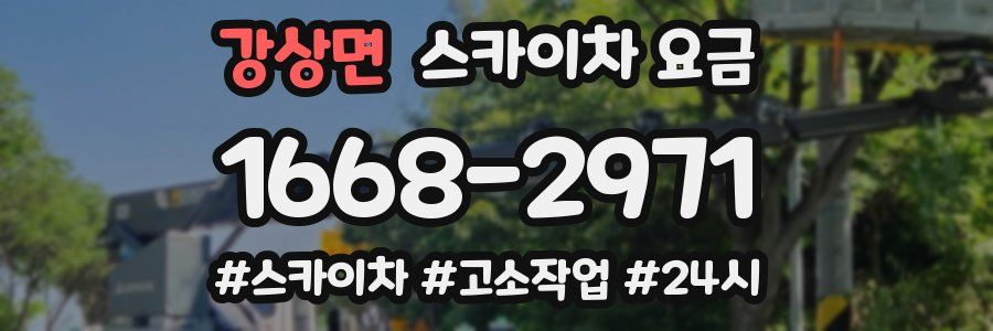강상면 스카이차 요금