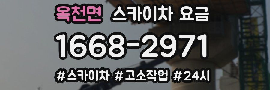 옥천면 스카이차 요금