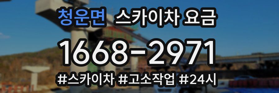 청운면 스카이차 요금
