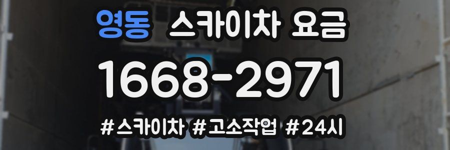 영동 스카이차 요금