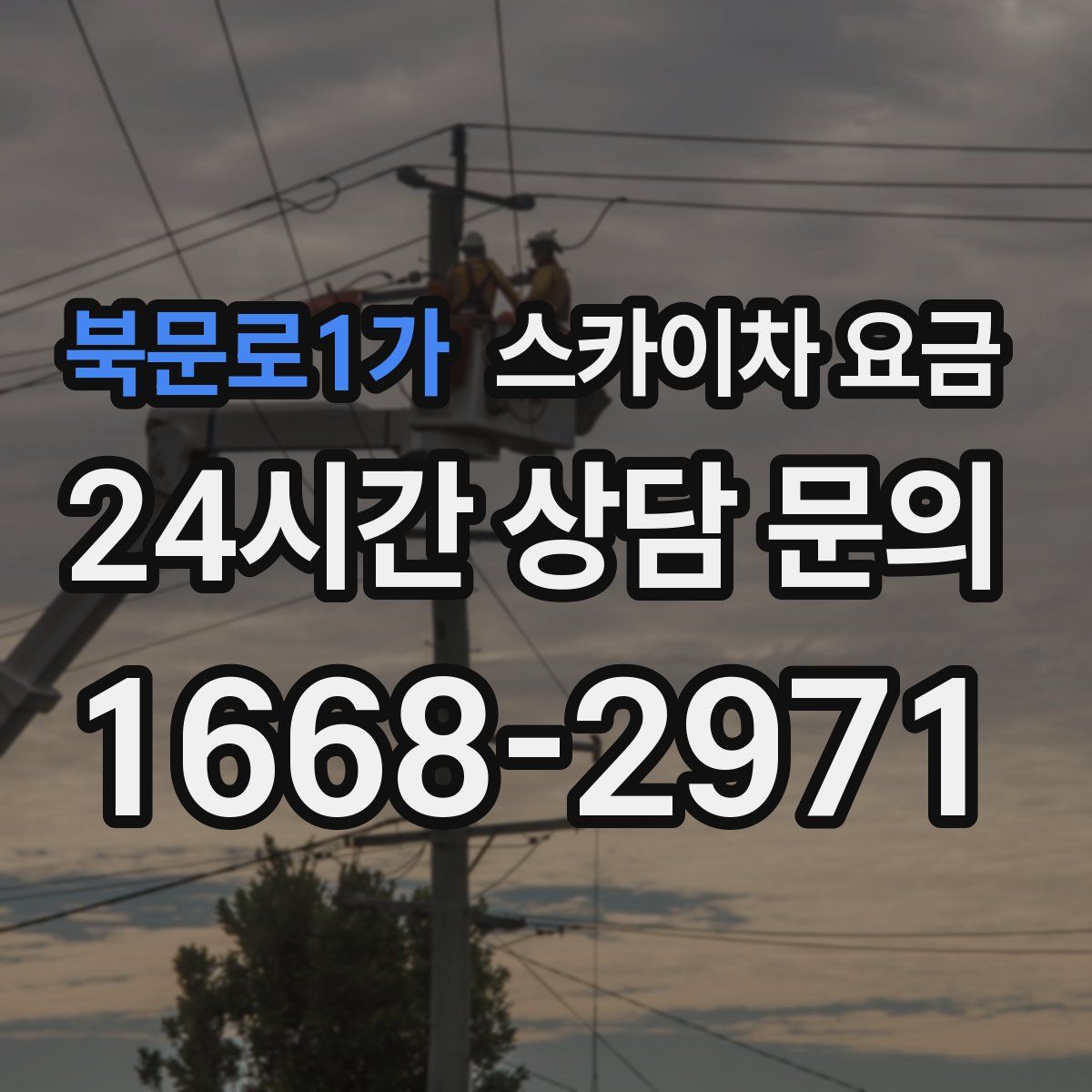 북문로1가 스카이차 요금