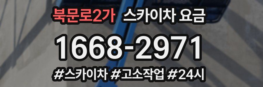 북문로2가 스카이차 요금
