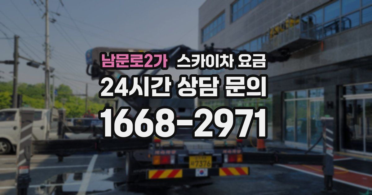 남문로2가 스카이차 요금