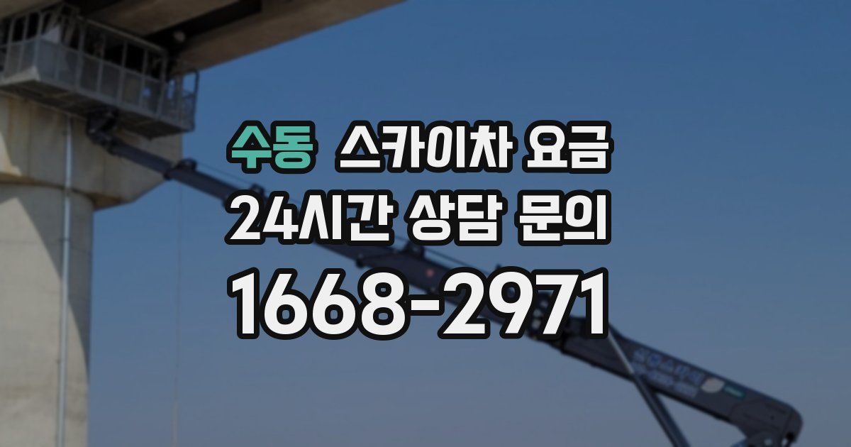 수동 스카이차 요금