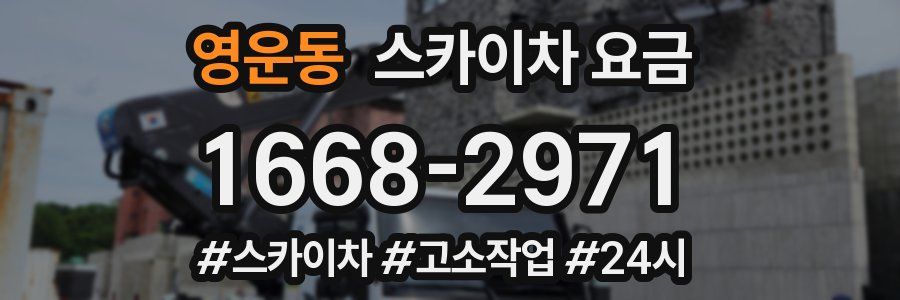 영운동 스카이차 요금