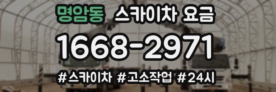 명암동 스카이차 요금