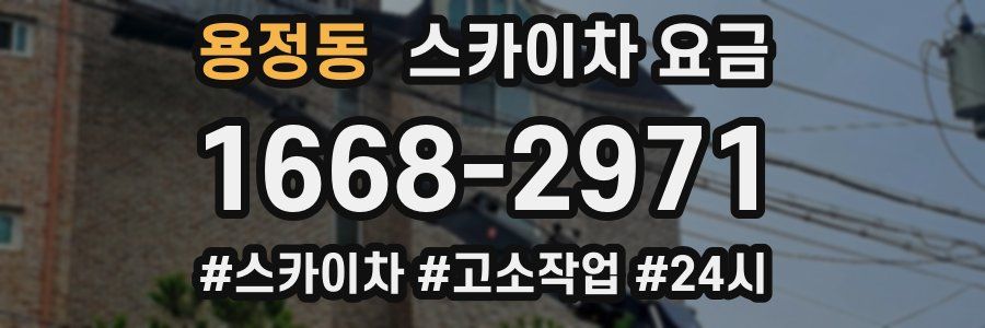 용정동 스카이차 요금