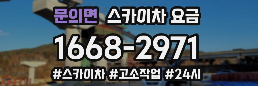 문의면 스카이차 요금
